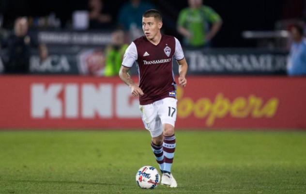 Dillon Serna with the Colorado Rapids
