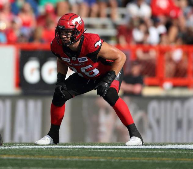 Calgary Stampeders linebacker Cory Greenwood