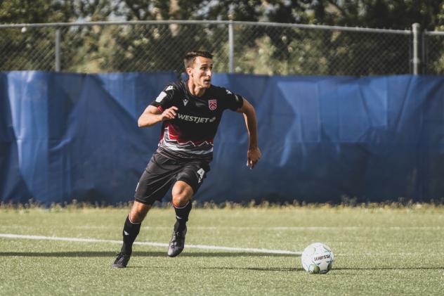 Defender Dominick Zator with Cavalry FC