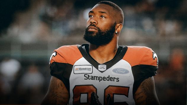 B.C. Lions defensive end Chris Casher