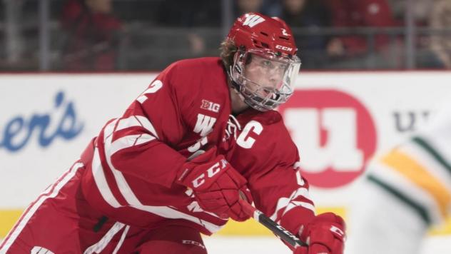 Former Wisconsin Badger defenseman Wyatt Kalynuk