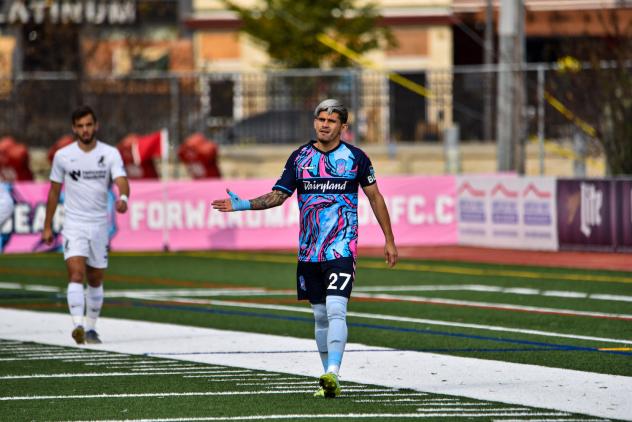 Forward Madison FC defender Christian Diaz