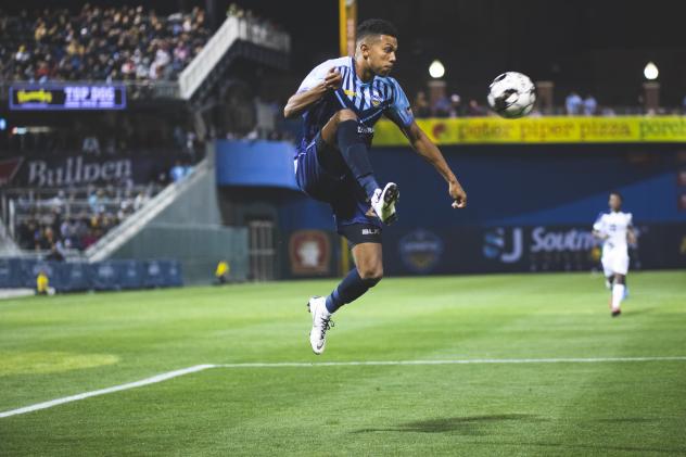 Winger Derek Gebhard with El Paso Locomotive