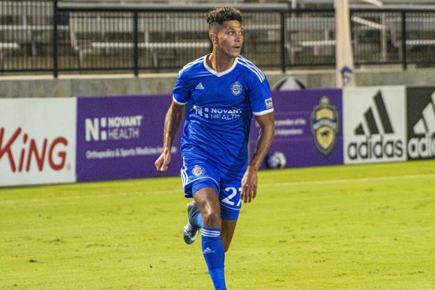 Winger Derek Gebhard with the Charlotte Independence