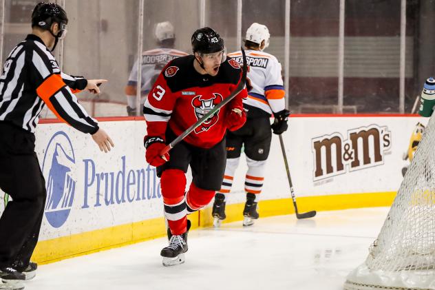 Binghamton Devils forward Ben Thomson