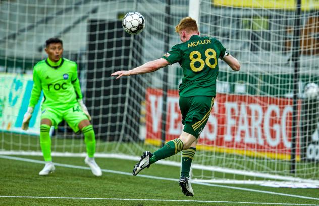 Midfielder Aaron Molloy with Portland Timbers II