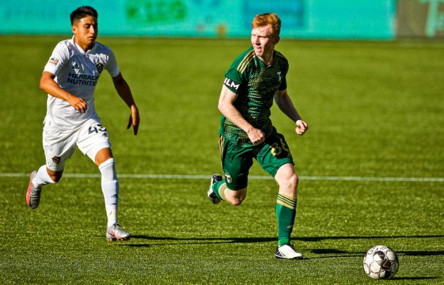 Midfielder Aaron Molloy with Portland Timbers II