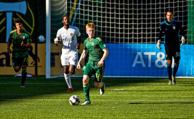 Midfielder Aaron Molloy with Portland Timbers II