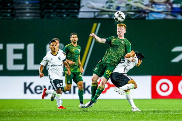 Midfielder Aaron Molloy with Portland Timbers II