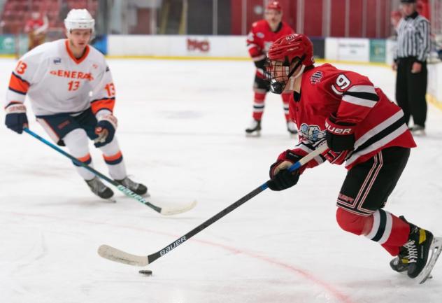 New Jersey Titans forward Evan Werner vs. the Northeast Generals