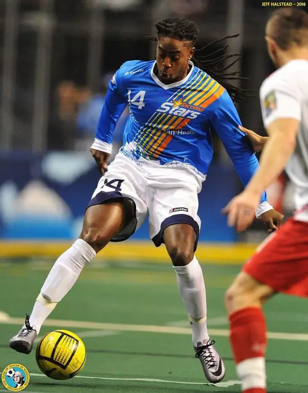 Midfielder Ty Hall with the Tacoma Stars