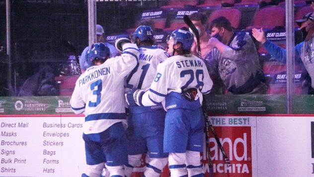 Wichita Thunder celebrate a goal