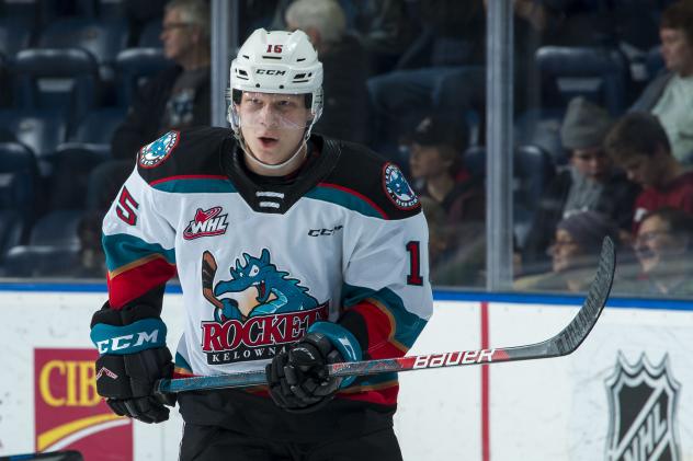 Kelowna Rockets orward Dallon Wilton.