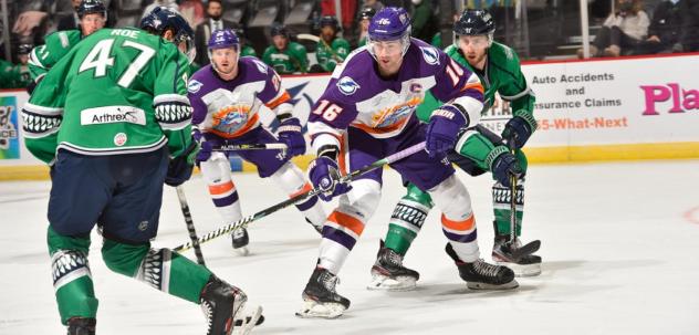 Orlando Solar Bears forward Chris Leblanc vs. the Florida Everblades