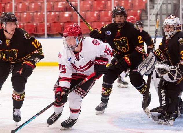 New Jersey Titans forward Zach Nazzarett vs. the Maryland Black Bears