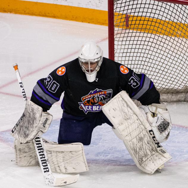 Knoxville Ice Bears goaltender Austyn Roudebush