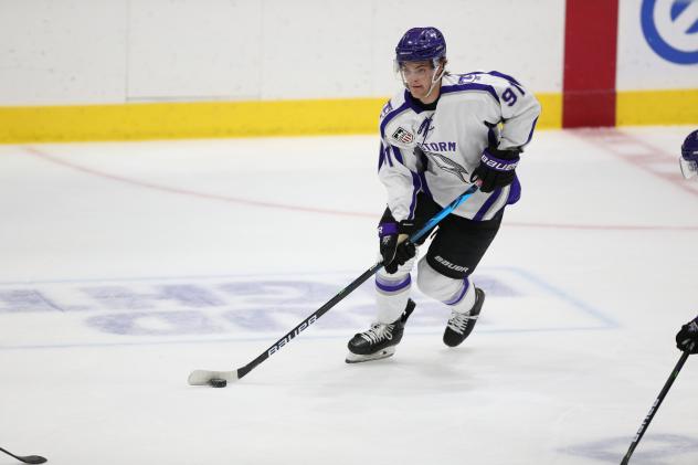 Tri-City Storm forward Carter Mazur