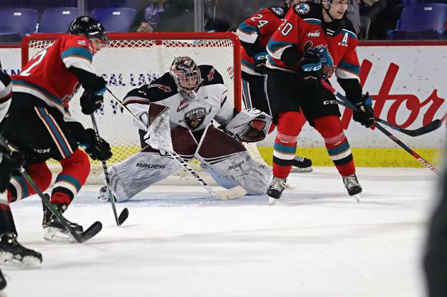 Vancouver Giants goaltender Trent Miner