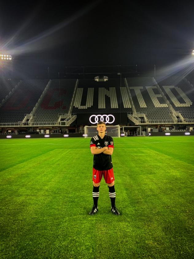 Left back Heath Martin with DC United's U-19 team