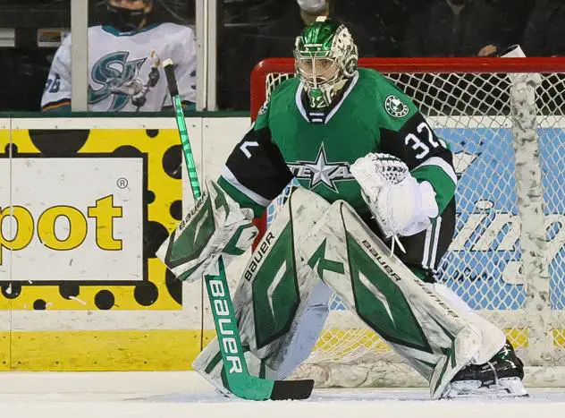 Texas Stars goaltender Colton Point