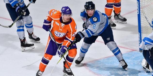 Orlando Solar Bears forward Tad Kozun vs. the Jacksonville Icemen