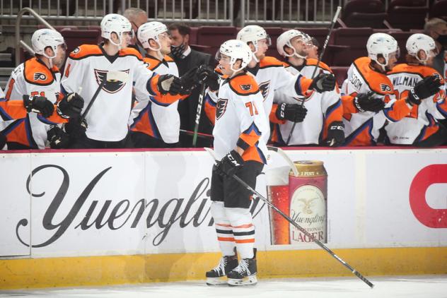 Lehigh Valley Phantoms forward Tyson Foerster