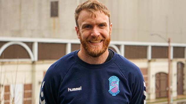 Forward Madison defender Connor Tobin