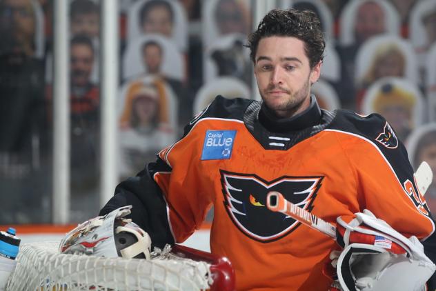 Lehigh Valley Phantoms goaltender Alex Lyon