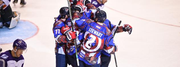 South Carolina Stingrays celebrate a goal