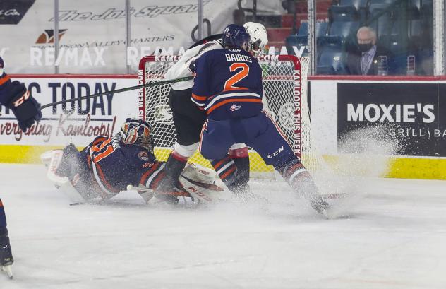 Prince George Cougars battle the Kamloops Blazers