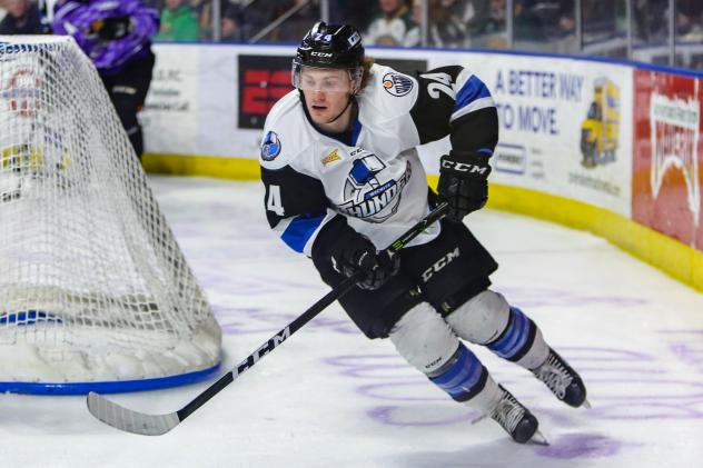 Forward Chad Butcher with the Wichita Thunder