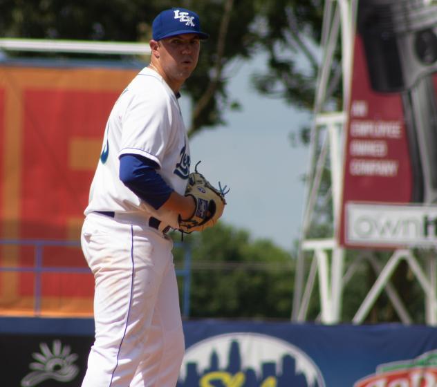 Pitcher Bryce Hensley with the Lexington Legends