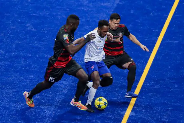 Kansas City Comets with possession vs. the Ontario Fury