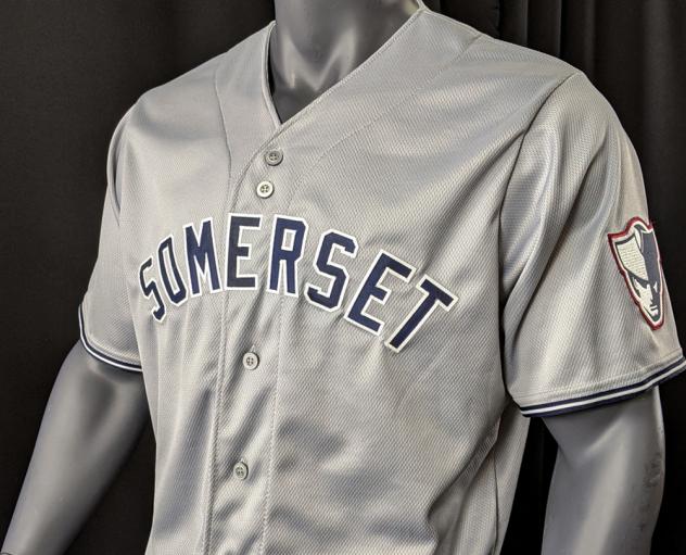 Somerset Patriots road gray jersey