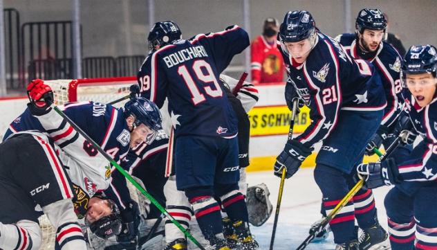 Tri-City Americans battle the Portland Winterhawks