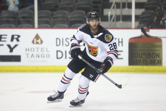 Forward Michael McNicholas with the Indy Fuel