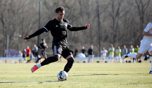 Louisville City FC forward Cameron Lancaster