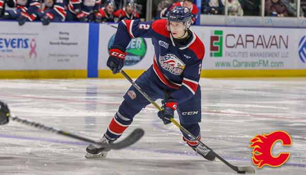 Defenseman Ilya Solovyov with the Saginaw Spirit