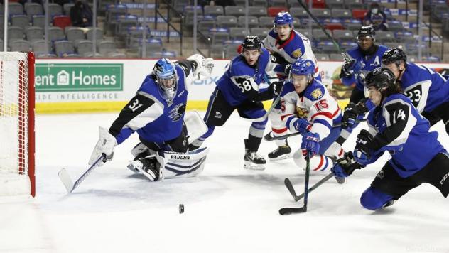 Saint John Sea Dogs goaltender Zachary Emond vs. the Moncton Wildcats