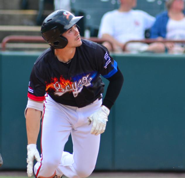 Preston Palmeiro with the Bowie Baysox