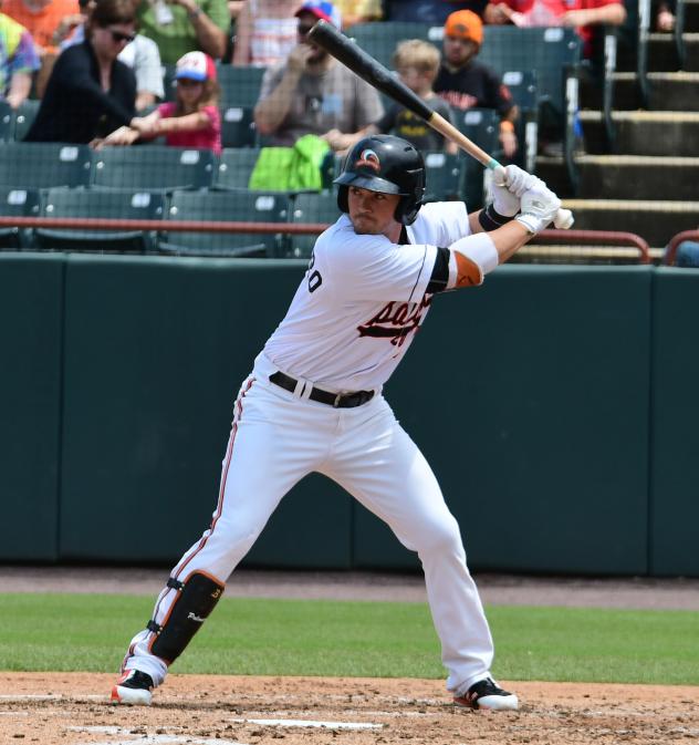 Preston Palmeiro with the Bowie Baysox