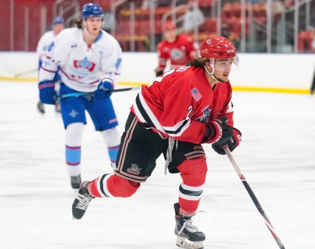 New Jersey Titans forward Jake LaRusso vs. the Maine Nordiques