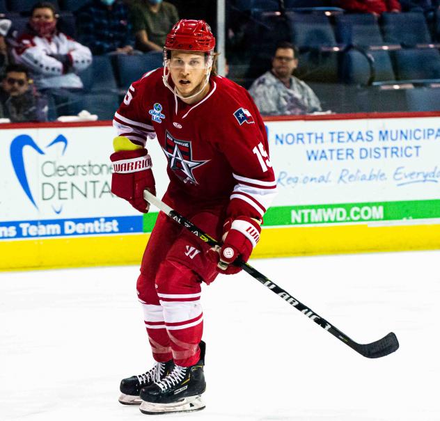 Allen Americans forward Corey Mackin