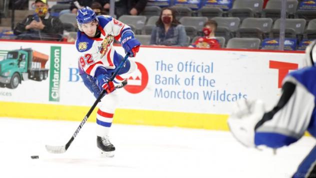 Moncton Wildcats centre Jacob Hudson