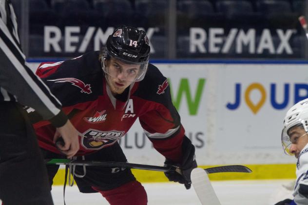 Vancouver Giants face off with the Victoria Royals