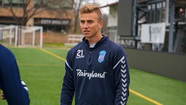 Forward Madison FC midfielder Justin Sukow