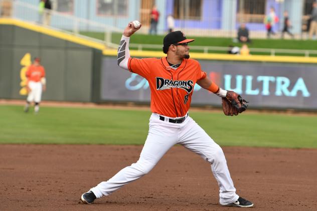Dayton Dragons third baseman Juan Martinez