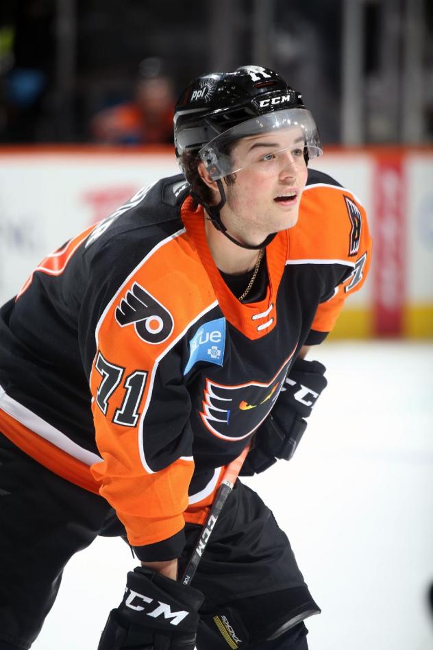Lehigh Valley Phantoms forward Tyson Foerster