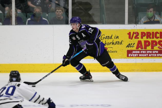 Tri-City Storm defenseman Cole McWard vs. the Fargo Force