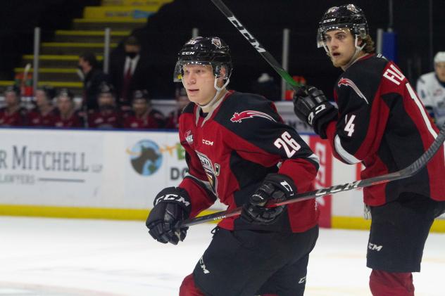 Vancouver Giants right wing Dallon Wilton vs. the Victoria Royals